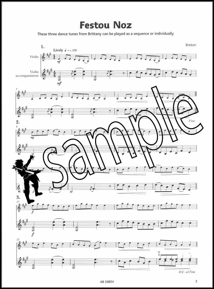 1st sample page from ABRSM Violin Star 3 Accompaniment Book