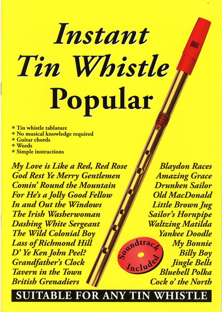 front cover of Instant Tin Whistle Popular Book/CD