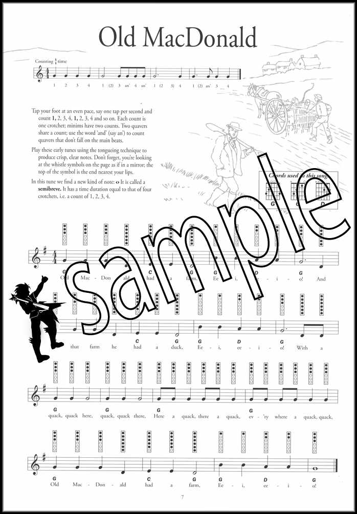 1st sample page from Instant Tin Whistle Popular Book/CD