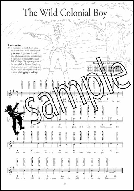 2nd sample page from Instant Tin Whistle Popular Book/CD