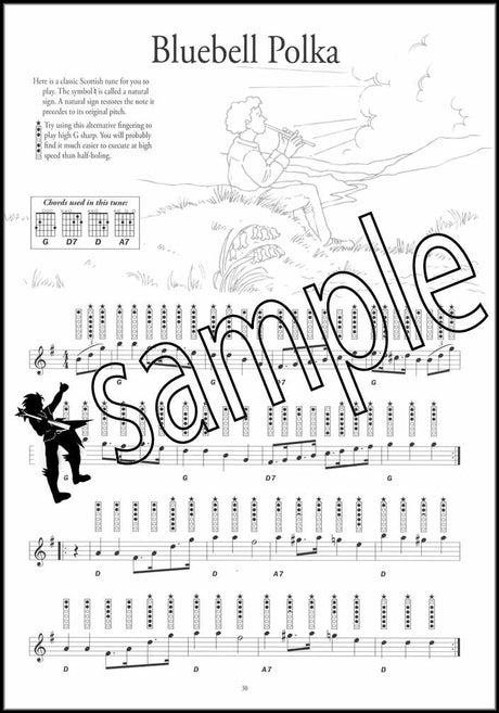 3rd sample page from Instant Tin Whistle Popular Book/CD