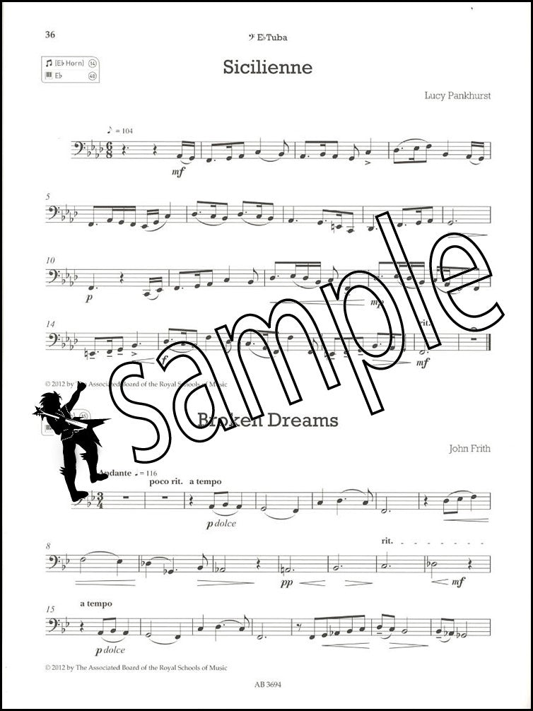 3rd sample page from ABRSM Shining Brass Book 1