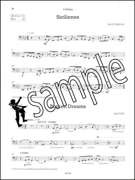 3rd sample page from ABRSM Shining Brass Book 1