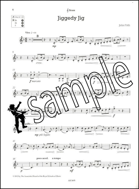 1st sample page from ABRSM Shining Brass Book 2