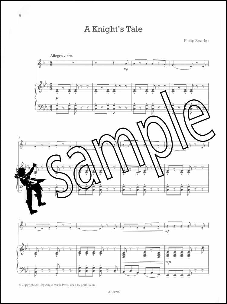 1st sample page from ABRSM Shining Brass Book 1 Bb Piano Accompaniment