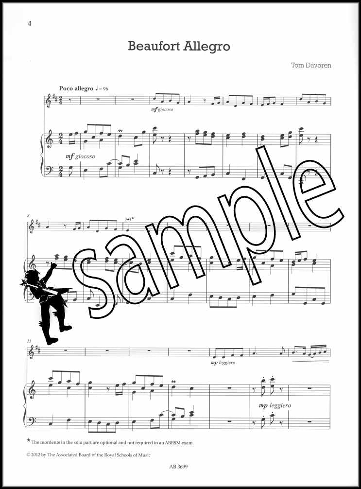 1st sample page from ABRSM Shining Brass Book 2 Bb Piano Accompaniment