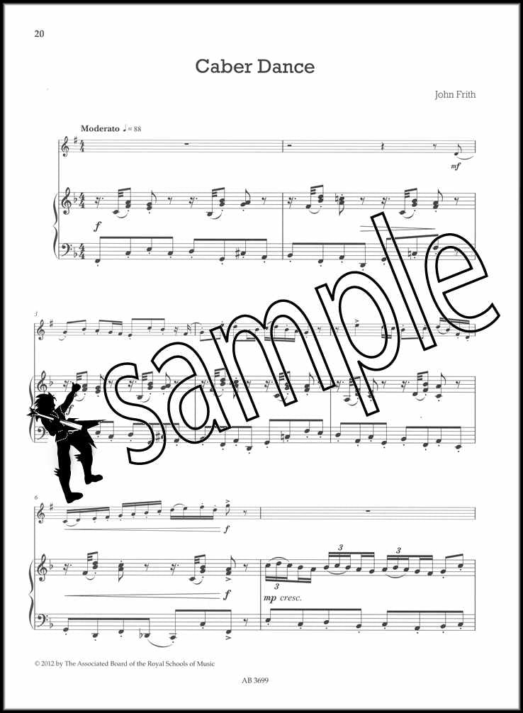 2nd sample page from ABRSM Shining Brass Book 2 Bb Piano Accompaniment