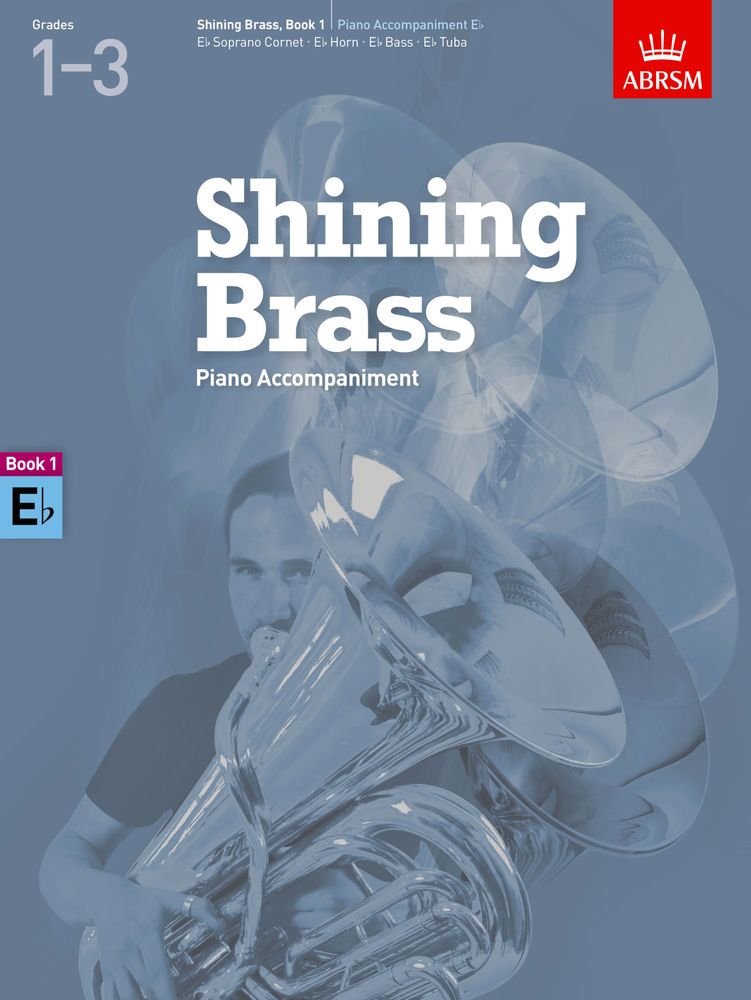 front cover of ABRSM Shining Brass Book 1 Eb Piano Accompaniment