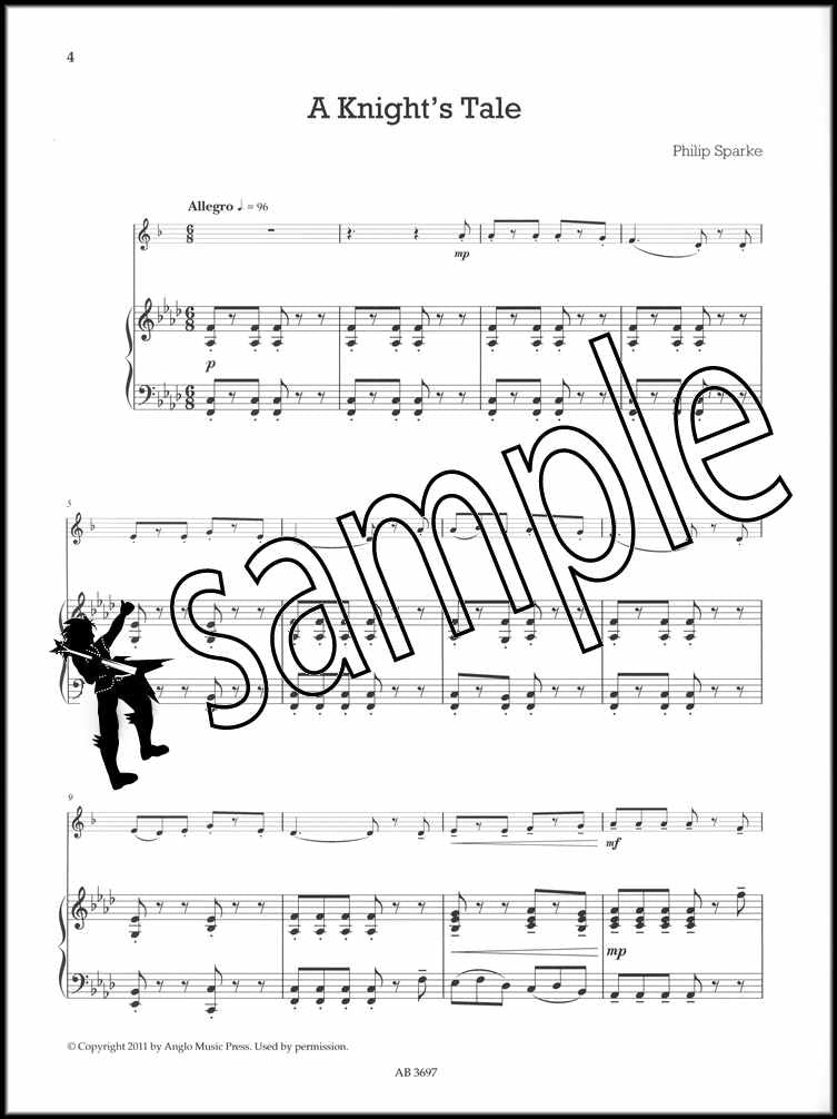 1st sample page from ABRSM Shining Brass Book 1 Eb Piano Accompaniment