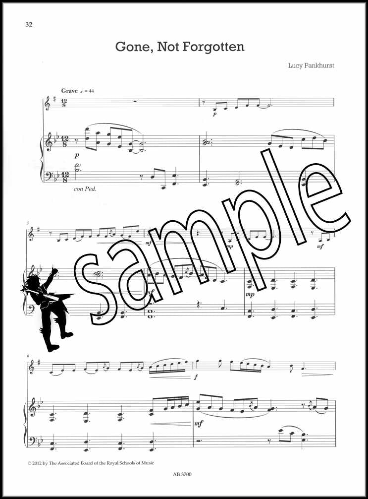 3rd sample page from ABRSM Shining Brass Book 2 Eb Piano Accompaniment