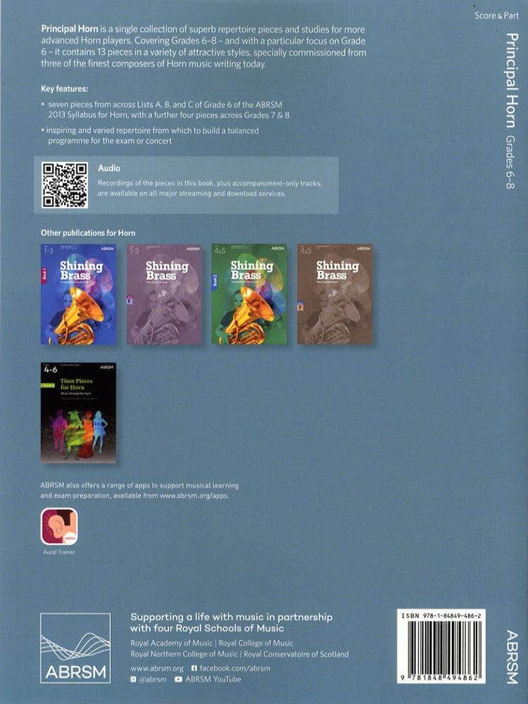 back cover of ABRSM Principal Horn Grades 6-8