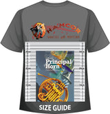 front cover of ABRSM Principal Horn Grades 6-8 on a size guide