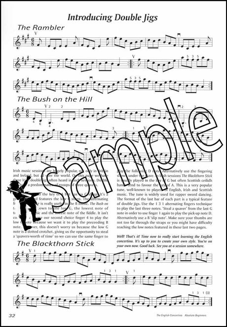 3rd sample page from The English Concertina Absolute Beginners