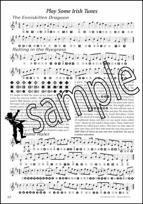 3rd sample page from The Anglo Concertina Absolute Beginners