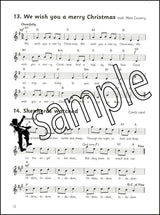 2nd sample page from Fiddle Time Christmas