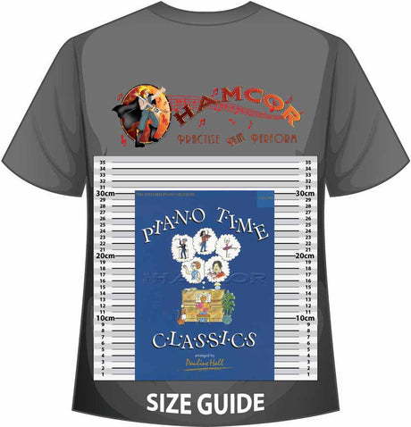 front cover of Piano Time Classics on a size guide