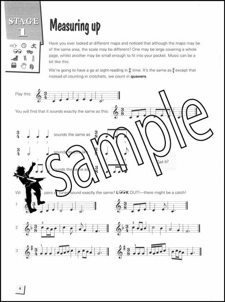 1st sample page from Piano Time Sight Reading Book 3