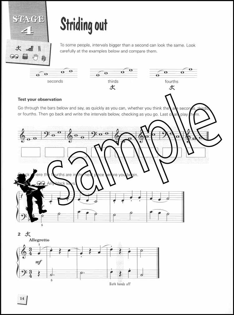 2nd sample page from Piano Time Sight Reading Book 3