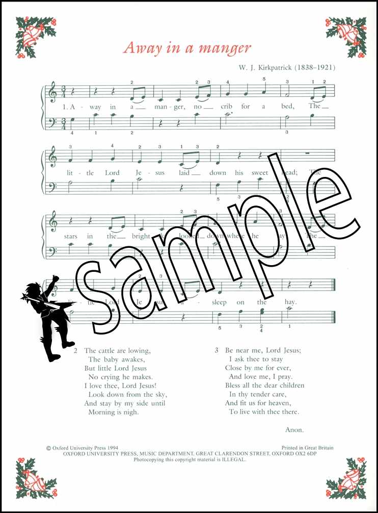 1st sample page from Piano Time Carols