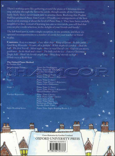 back cover of Piano Time Carols