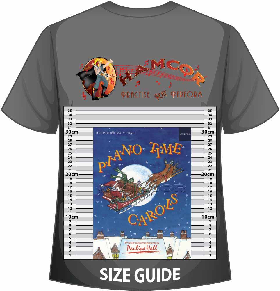 front cover of Piano Time Carols on a size guide