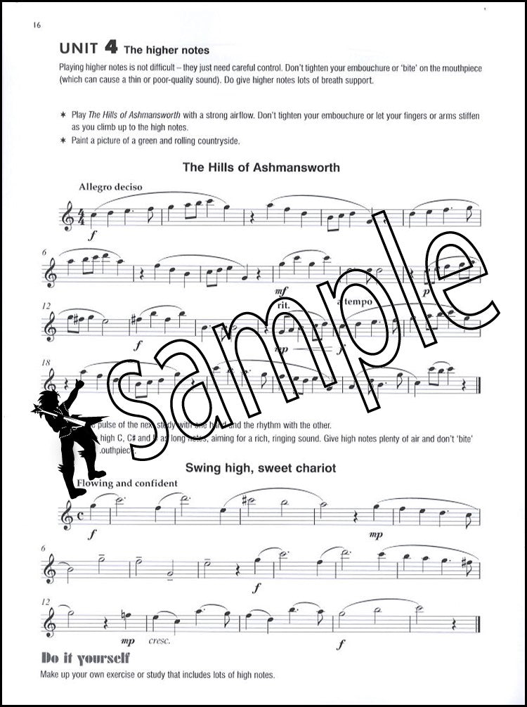 2nd sample page from Clarinet Basics Repertoire