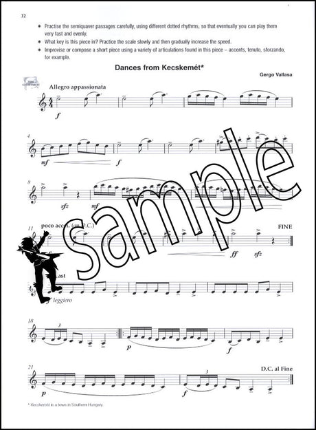 3rd sample page from Clarinet Basics Repertoire