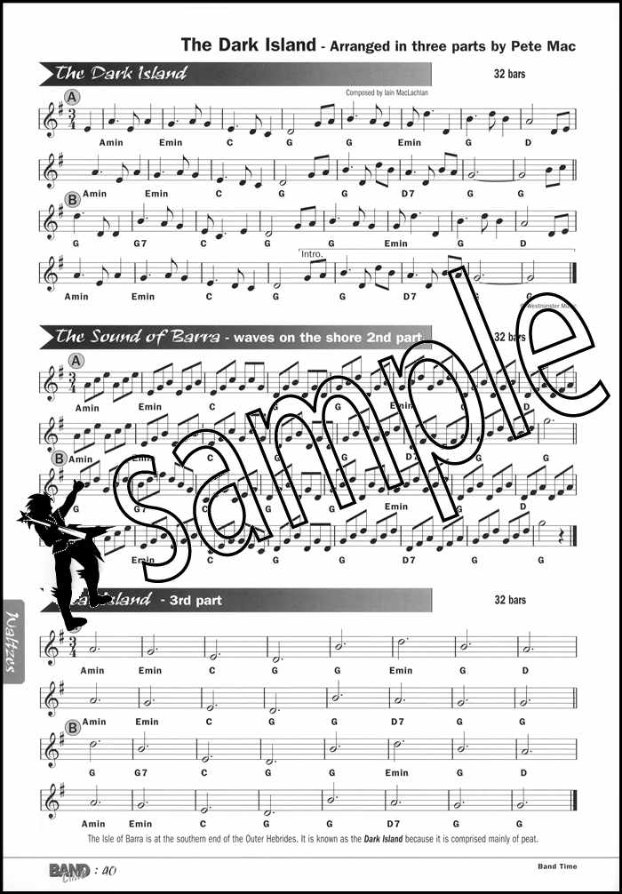 3rd sample page from Band Time