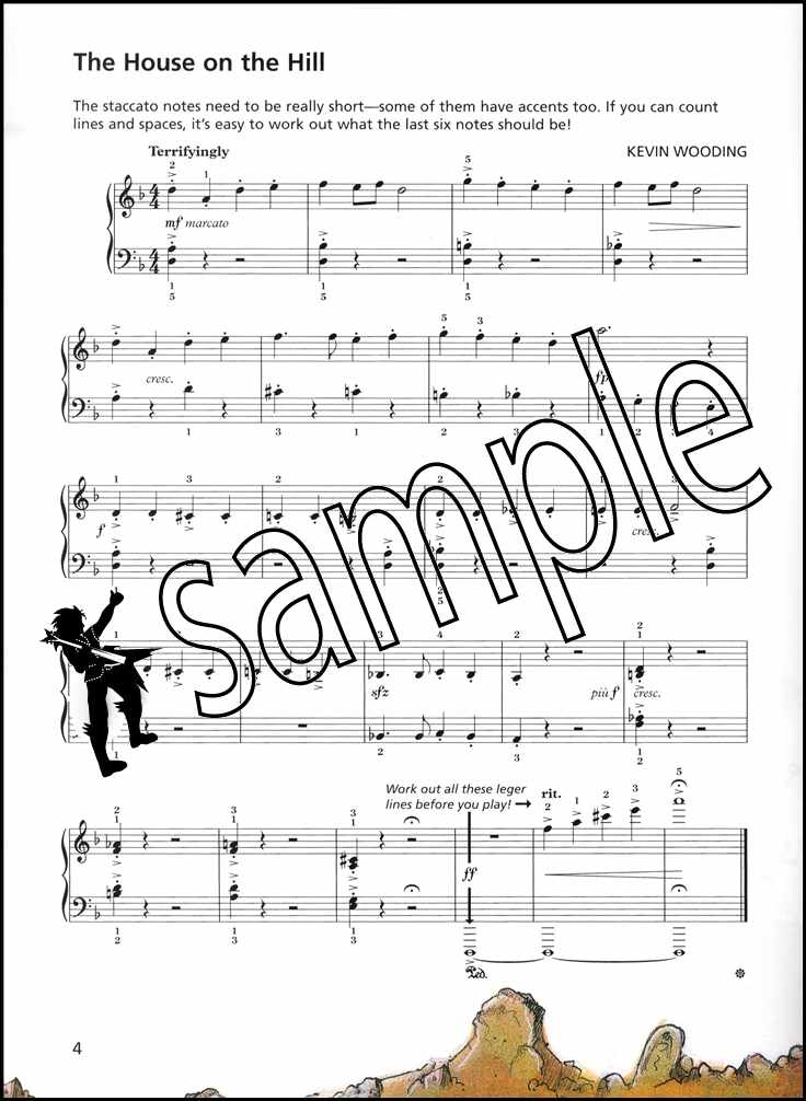 1st sample page from Spooky Piano Time