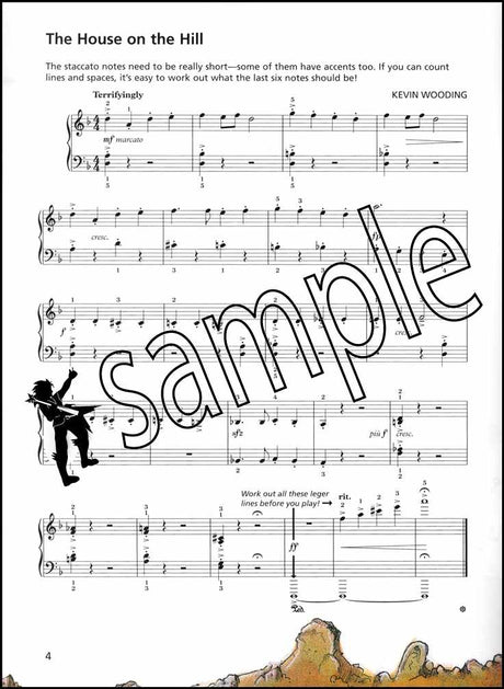 1st sample page from Spooky Piano Time