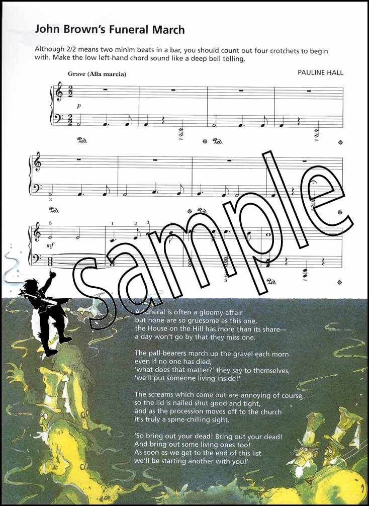 2nd sample page from Spooky Piano Time