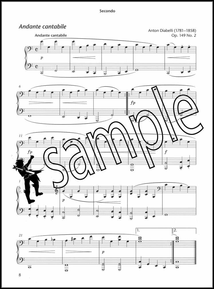 1st sample page from Piano Time Duets Book 1