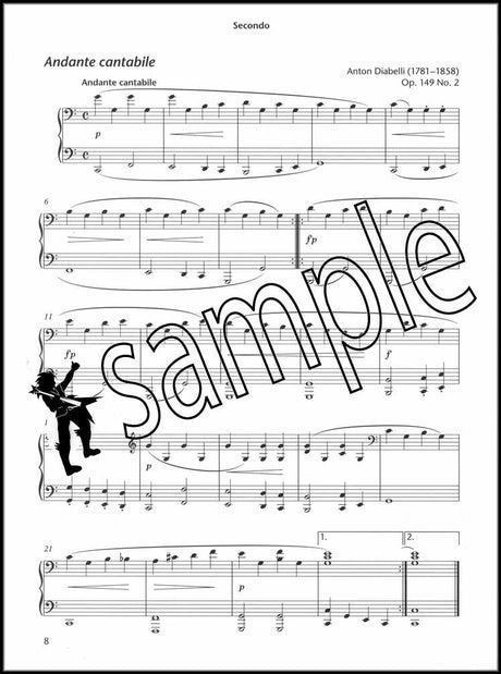 1st sample page from Piano Time Duets Book 1