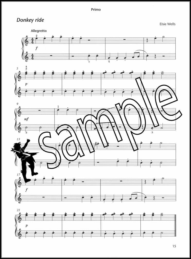 2nd sample page from Piano Time Duets Book 1