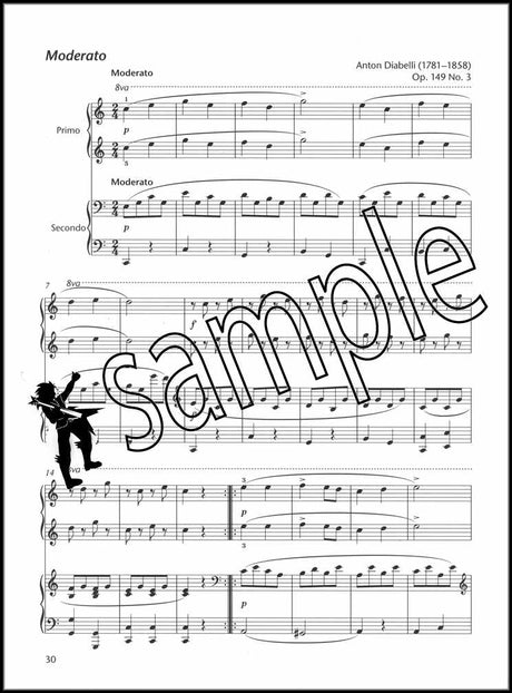 3rd sample page from Piano Time Duets Book 1