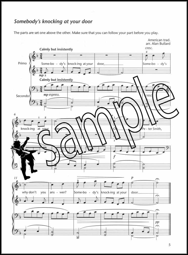 1st sample page from Piano Time Duets Book 2