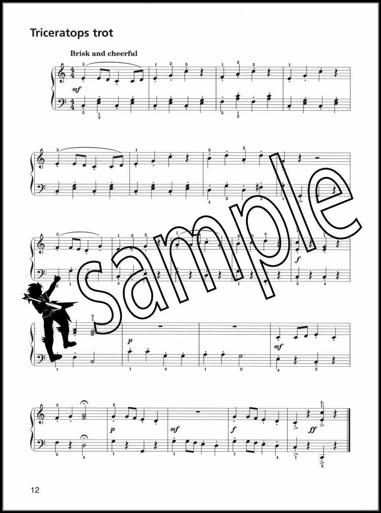 2nd sample page from Prehistoric Piano Time