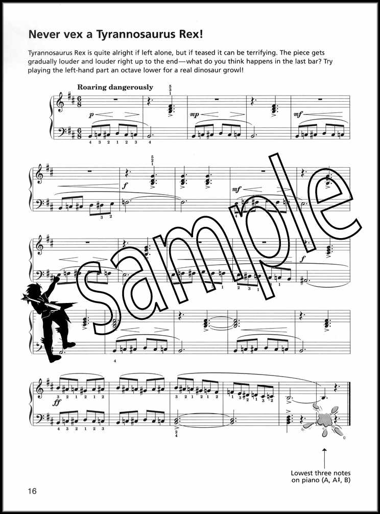 3rd sample page from Prehistoric Piano Time