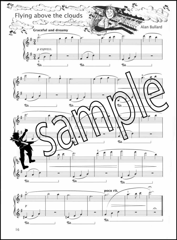 2nd sample page from Piano Time Going Places