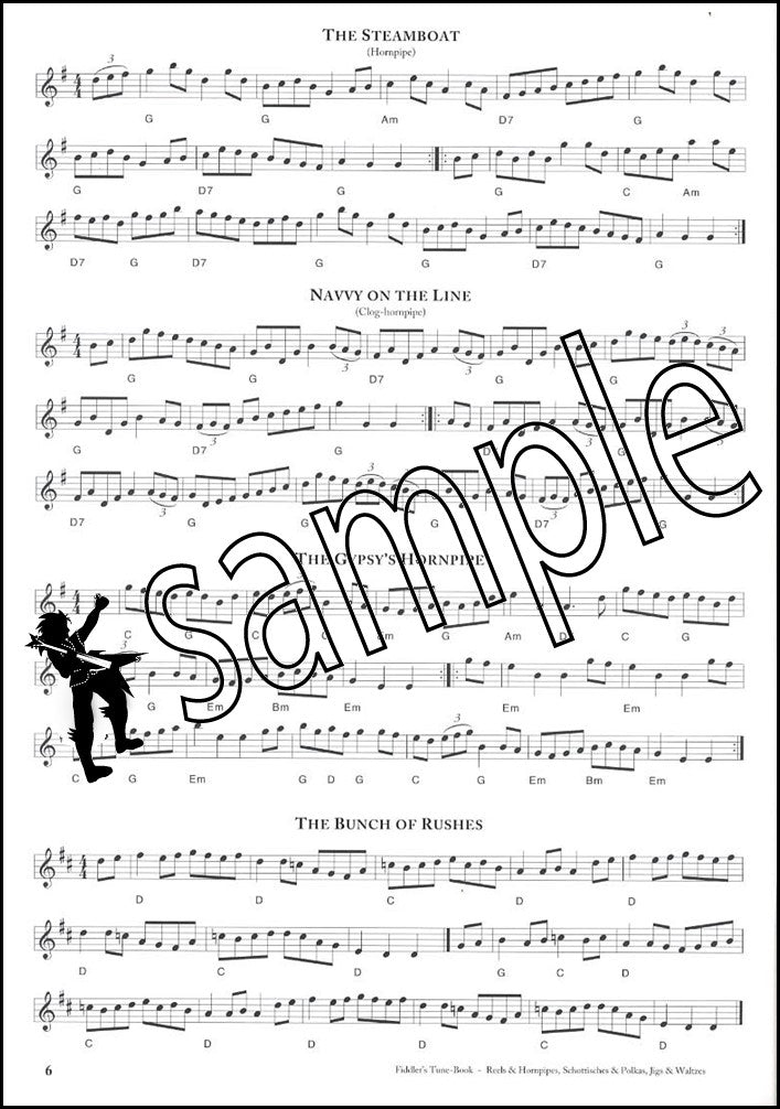 1st sample page from The Fiddler's Tune-Book