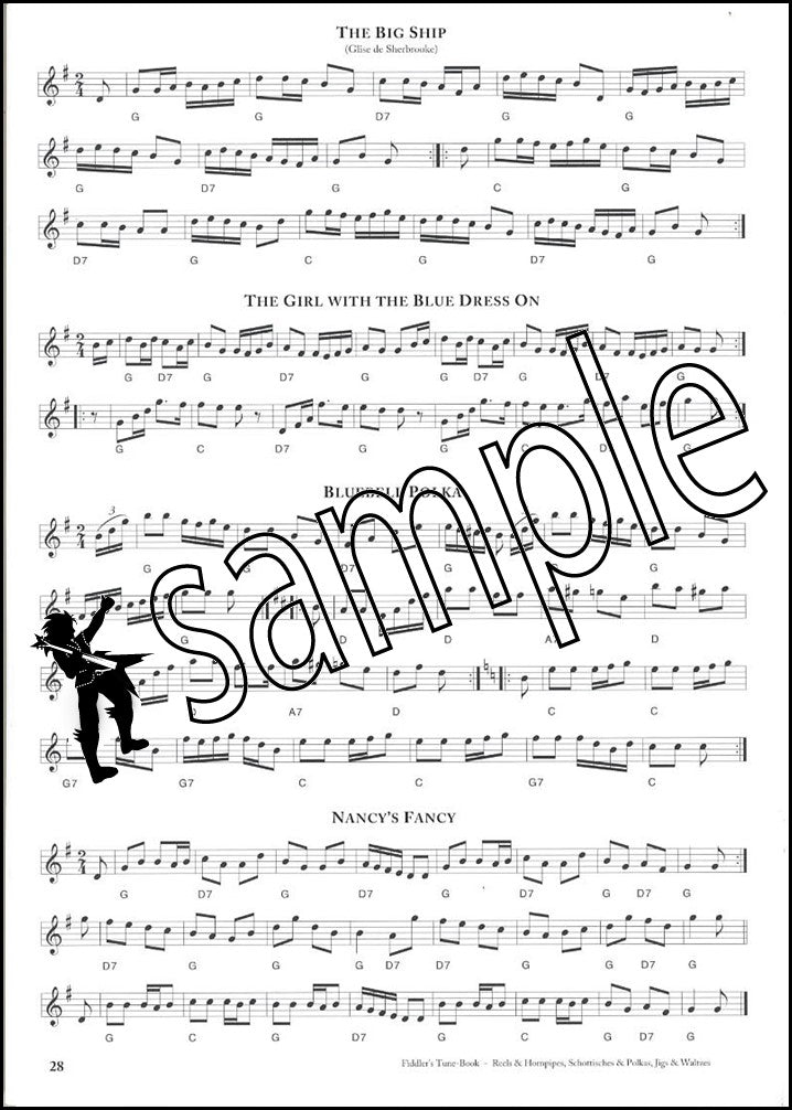 2nd sample page from The Fiddler's Tune-Book