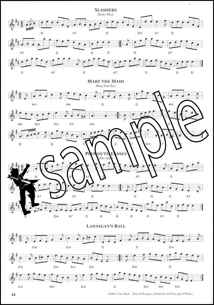 3rd sample page from The Fiddler's Tune-Book