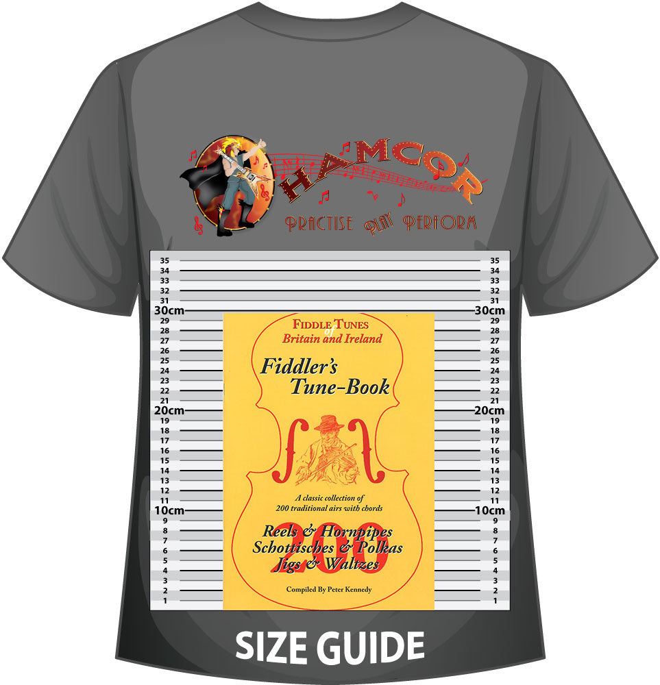 front cover of The Fiddler's Tune-Book on a size guide
