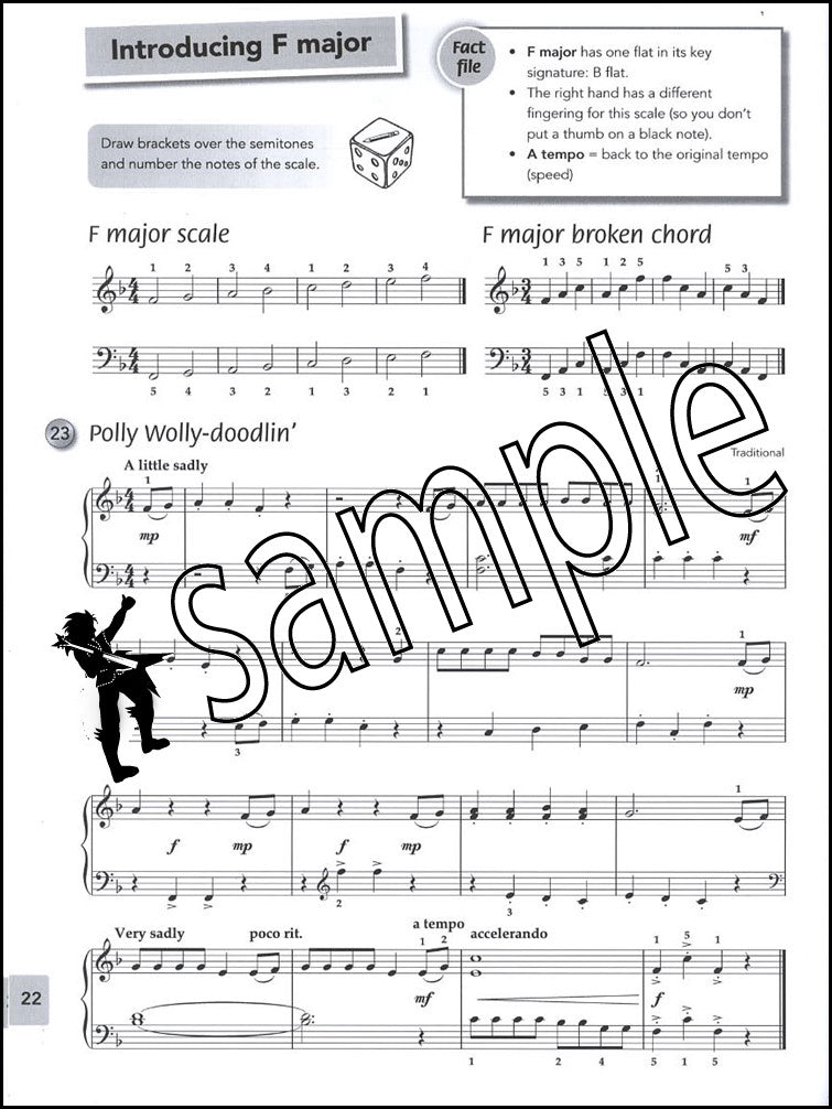 2nd sample page from Pam Wedgwood's Piano Basics 2 Book/Audio