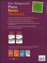 back cover of Pam Wedgewood's Piano Basics Workouts Beginner-Grade 1