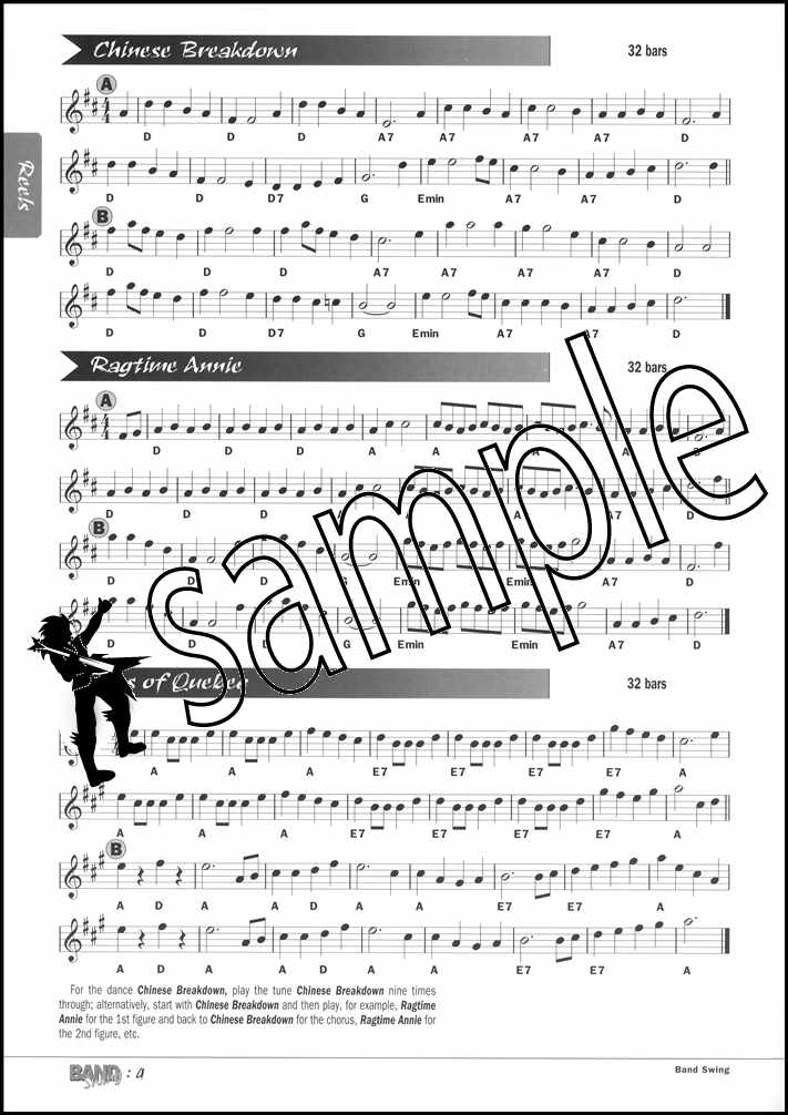 1st sample page from Band Swing Tunes Arranged for the Band