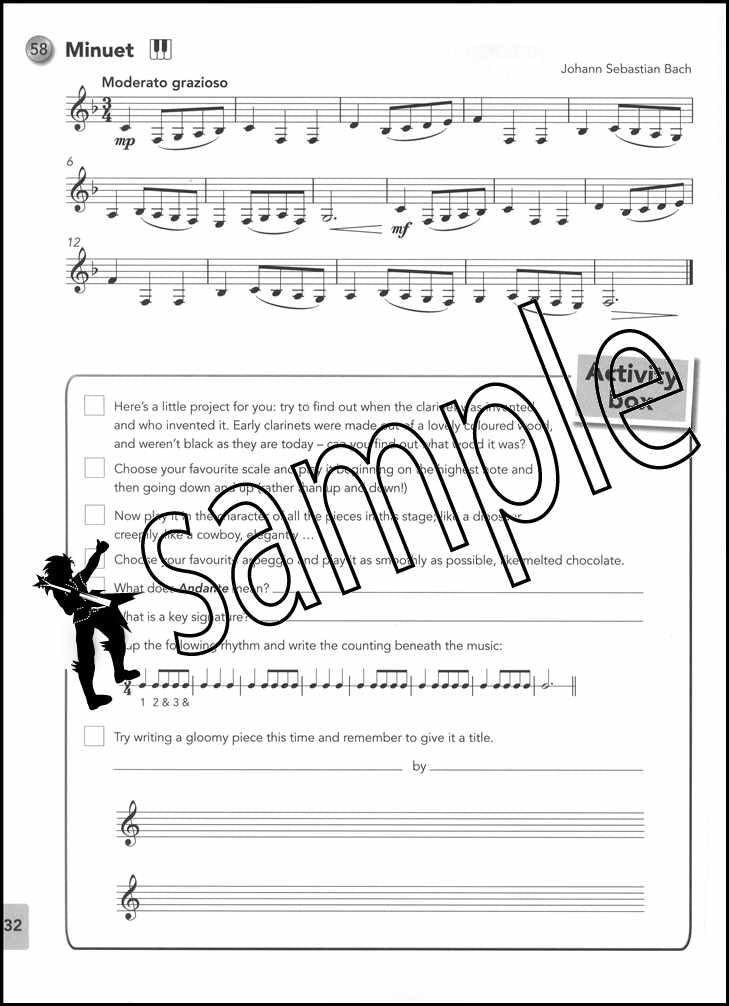 2nd sample page from Paul Harris's Clarinet Basics