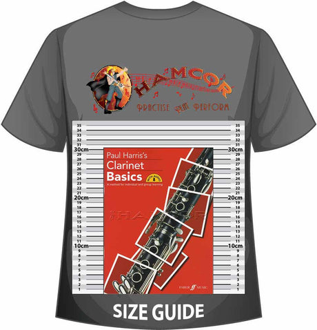 front cover of Paul Harris's Clarinet Basics on a size guide