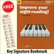 front cover of Improve Your Sight-Reading Piano Grade 3 together with free Piano Clef bookmark