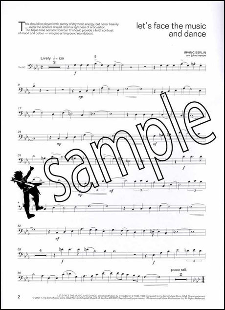 1st sample page from Lets Face the Music for Trombone/Euphonium Bass Clef Book Only